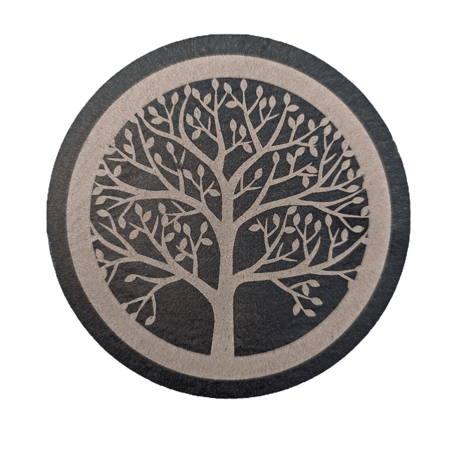 Tree of Life / Family Tree Symbolism Circle Coaster